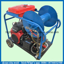 Gasoline Engine 180bar Small Volume High Pressure Sewer Cleaning Equipment